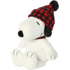 Aurora® Peanuts Winter Plaid Snoopy 11 Inch Stuffed Animal Toy