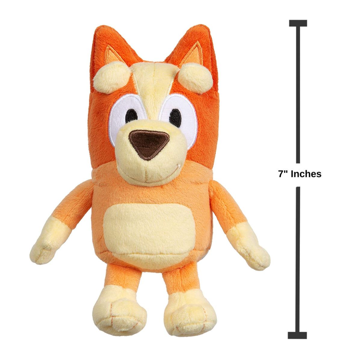 Bluey Friends 7" Inch Stuffed Animal Plush Toy, Bingo