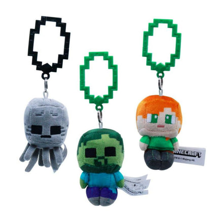 Minecraft 3.5 Inch Plush Backpack Hangers Clip-0n, Series 2 (1 Clip)