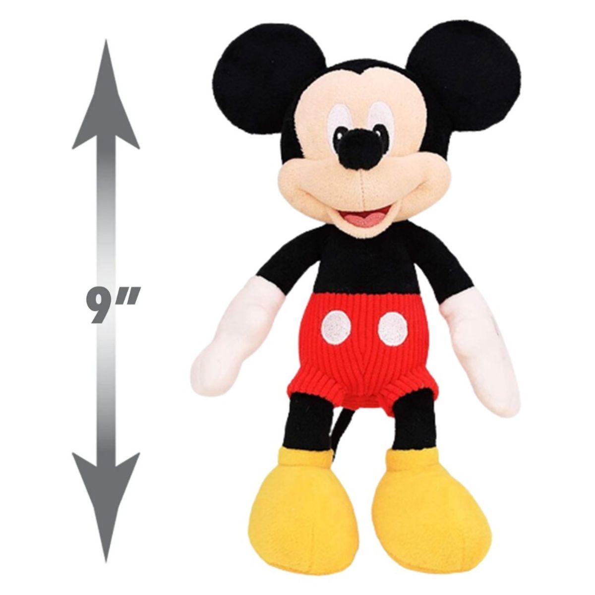 Disney Junior Mickey Mouse 9" Inch Bean Plush Toy, Mickey Mouse