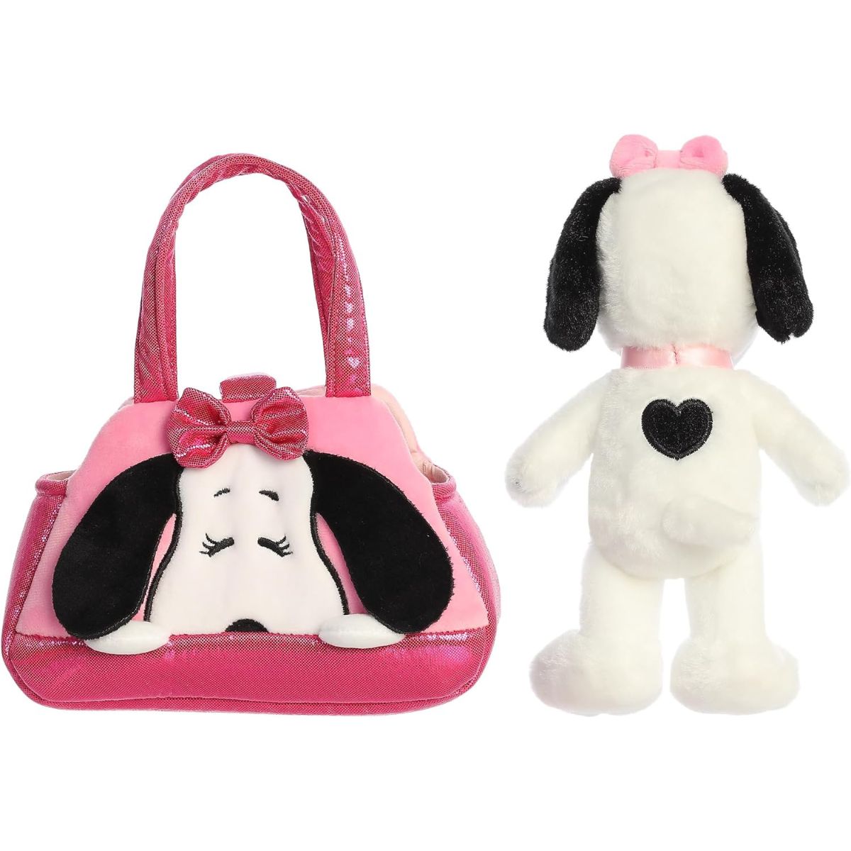 Aurora® Fancy Pals™ Peanuts Snoopy 8 Inch Stuffed Animal with Purse Carrier, Belle