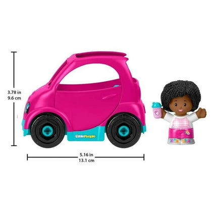 Fisher-Price Barbie Little People Pink Convertible Vehicle with Figure