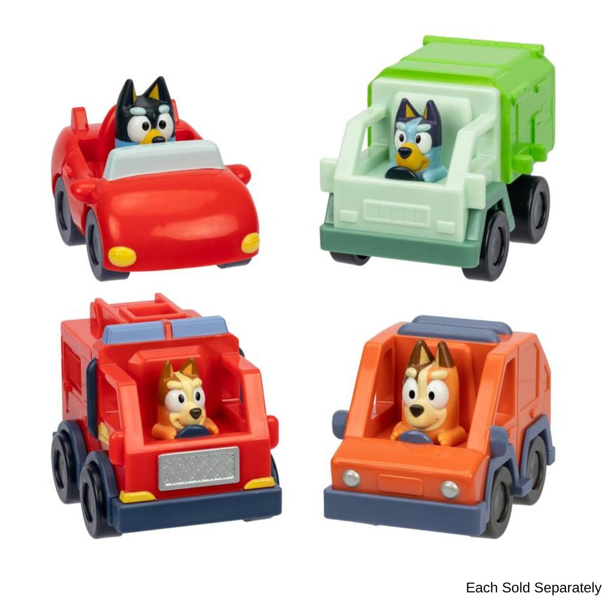 Bluey 3" Inch Mini Racers Vehicle Car, Firetruck Bingo