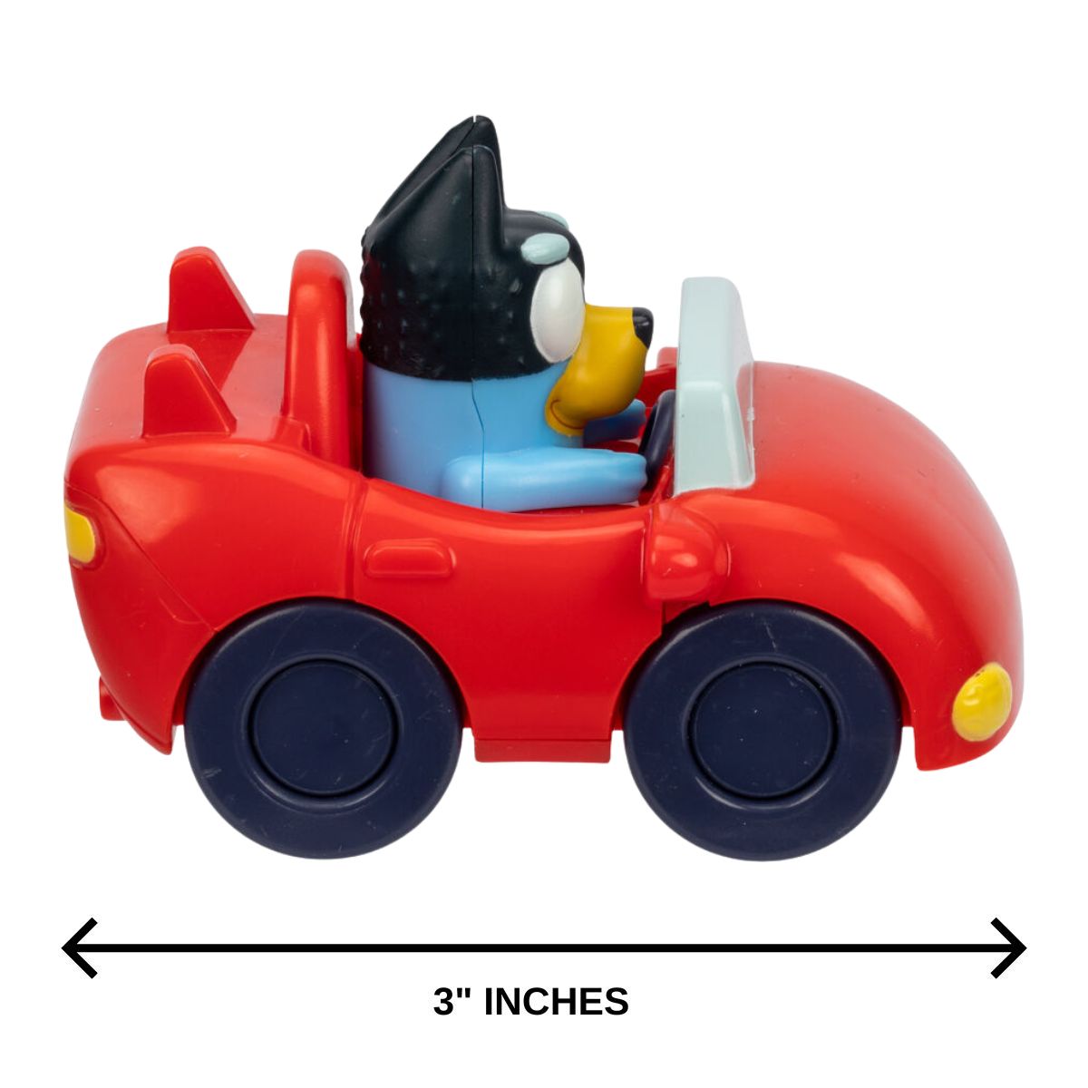 Bluey 3" Inch Mini Racers Vehicle Car, Convertible Bandit