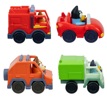 Bluey 3" Inch Mini Racers Vehicle Car, Set of 4
