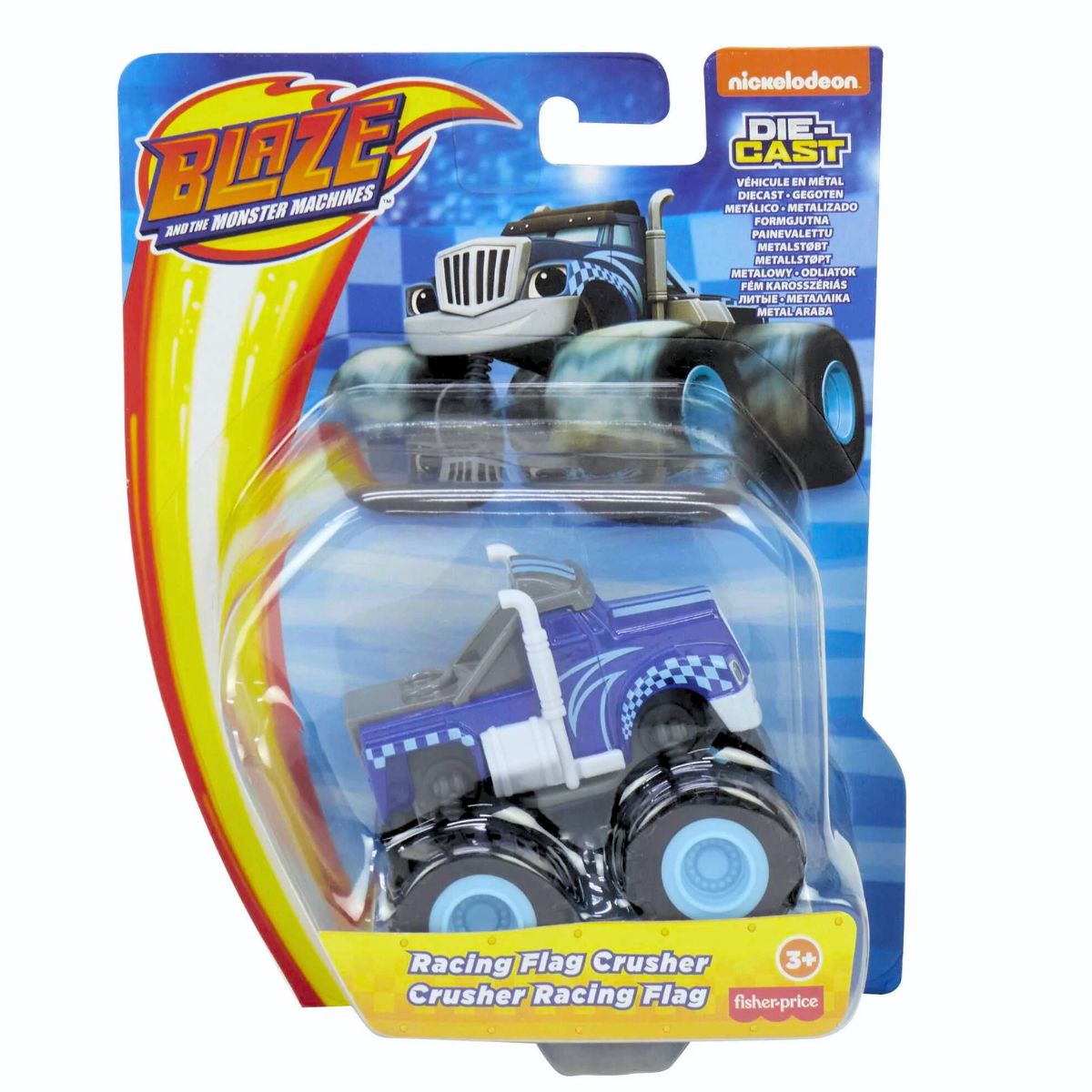 Fisher-Price Nickelodeon Blaze and the Monster Machines Diecast Vehicle, Racing Flag Crusher