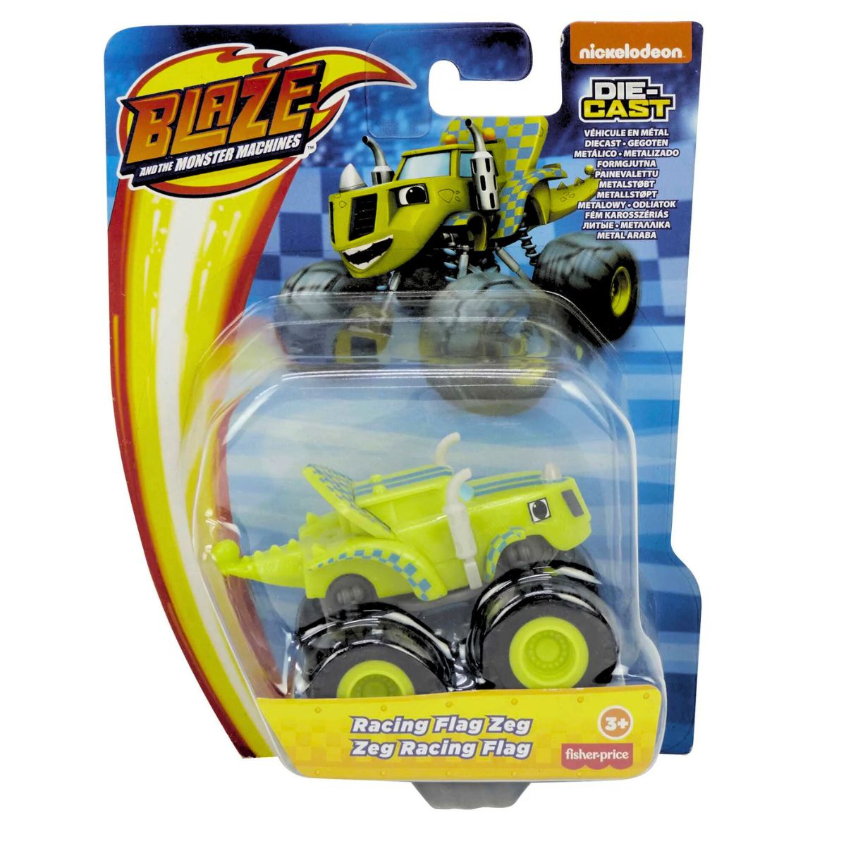 Fisher-Price Nickelodeon Blaze and the Monster Machines Diecast Vehicle, Racing Flag Zeg
