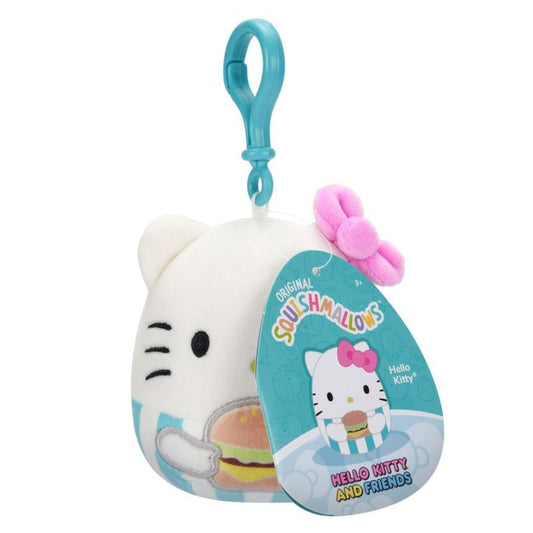 Squishmallows™ 3.5 Inch Hello Kitty® and Friends Clip-On Plush, 5 Pack Set