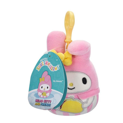 Squishmallows™ 3.5 Inch Hello Kitty® and Friends Clip-On Plush, 5 Pack Set