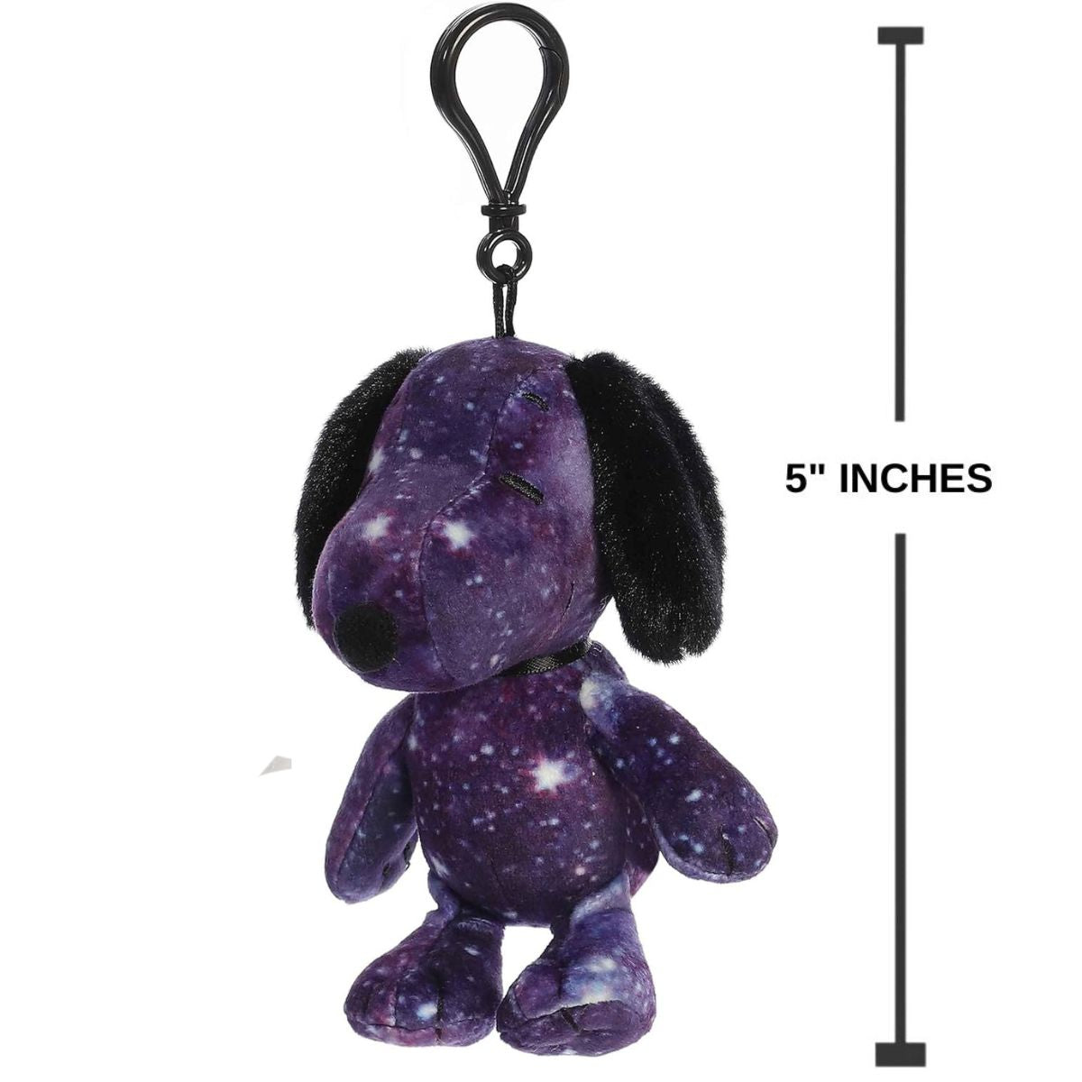 Aurora® Peanuts Spaced Out Snoopy 5 Inch Clip On Keychain Plush Stuffed Animal