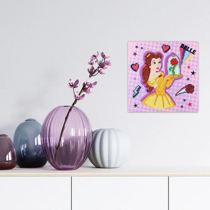 DIAMOND DOTZ, DOTZ Box Disney Beauty and the Beast Belle POW-ER Diamond Art Painting Kit 11" X 11"