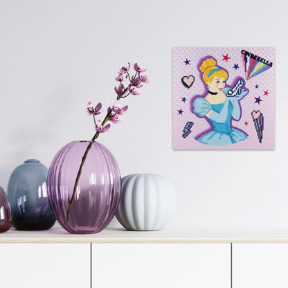 DIAMOND DOTZ, DOTZ Box Disney Cinderella POW-ER Diamond Art Painting Kit 11" X 11"