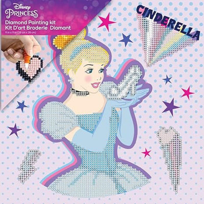 DIAMOND DOTZ, DOTZ Box Disney Cinderella POW-ER Diamond Art Painting Kit 11" X 11"