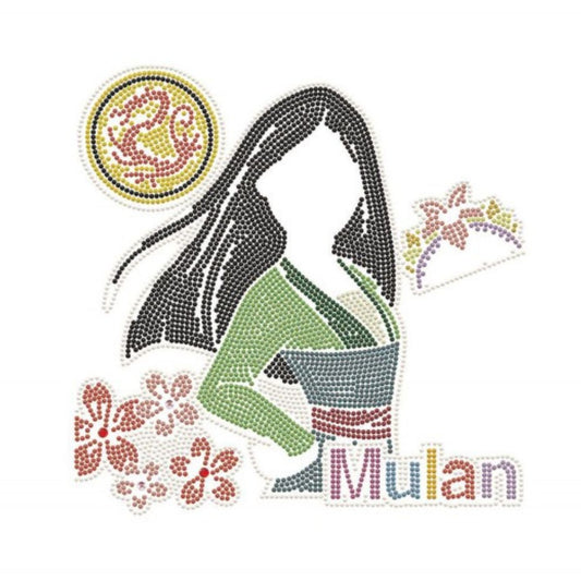 DIAMOND DOTZ, DOTZ Box Disney Mulan  Diamond Art Painting Kit 11" X 11"