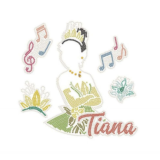 DIAMOND DOTZ, DOTZ Box Disney The Princess and the Frog, Tiana Diamond Art Painting Kit 11" X 11"