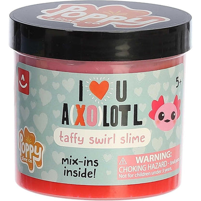 Aurora Toys Poppy Slime Co. I Love U Axolotl Taffy Swirl Slime
