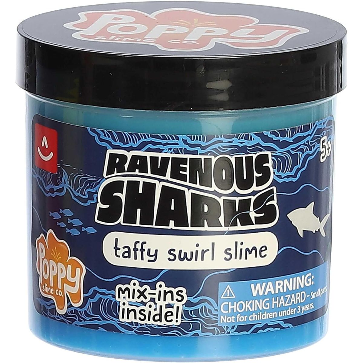 Aurora Toys Poppy Slime Co. Ravenous Sharks Taffy Swirl Slime