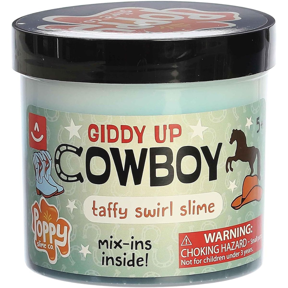 Aurora Toys Poppy Slime Co. Giddy Up Cowboy Taffy Swirl Slime
