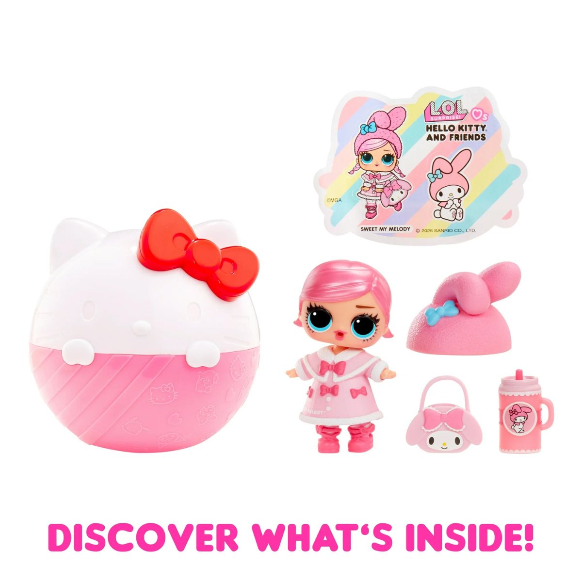 LOL Surprise Loves Hello Kitty and Friends Limited Edition Doll, 7 Surprises, 1 Random Doll
