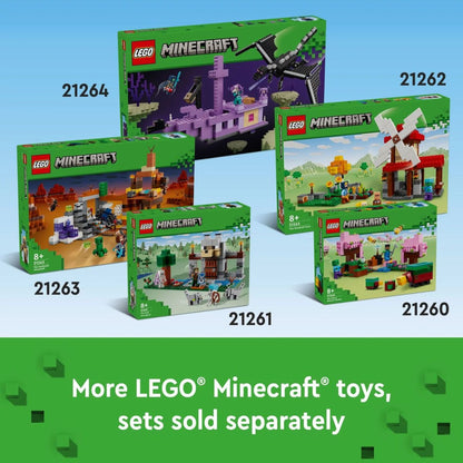 LEGO® Minecraft The Pirate Ship Voyage Building Kit 21259, 166 Pieces