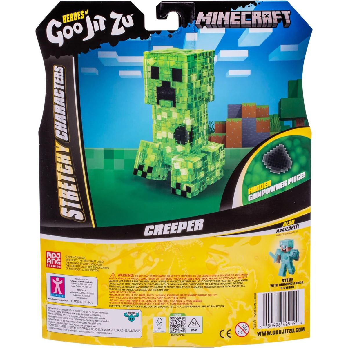 Heroes of Goo Jit Zu™ Minecraft Action Figure, Creeper