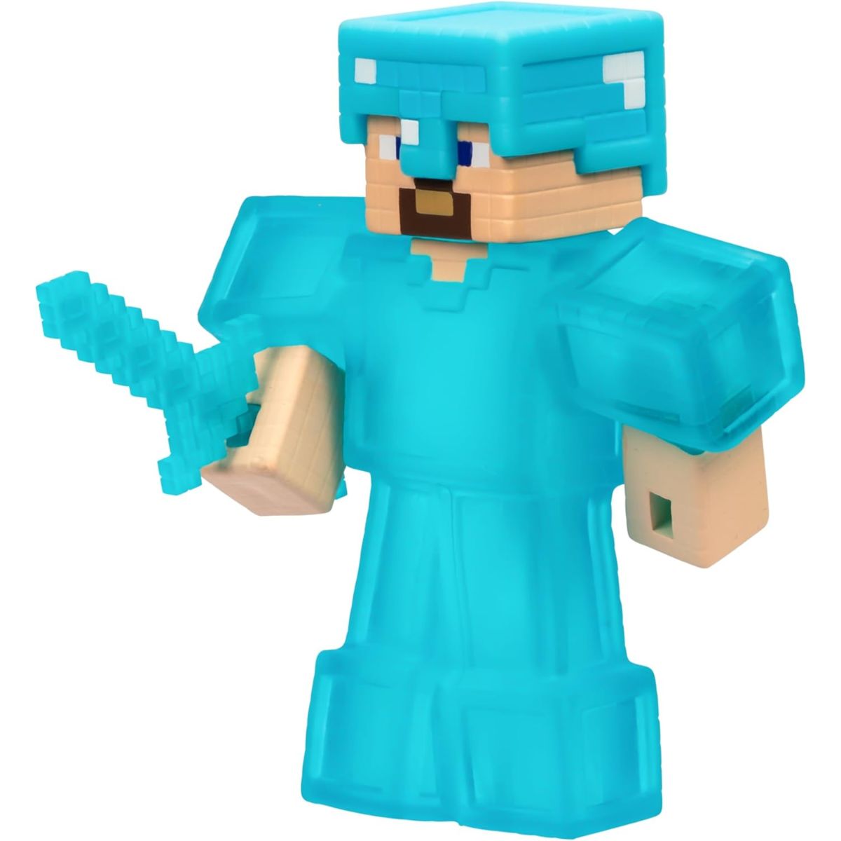 Heroes of Goo Jit Zu™ Minecraft Action Figure, Steve with Diamond Armor & Sword