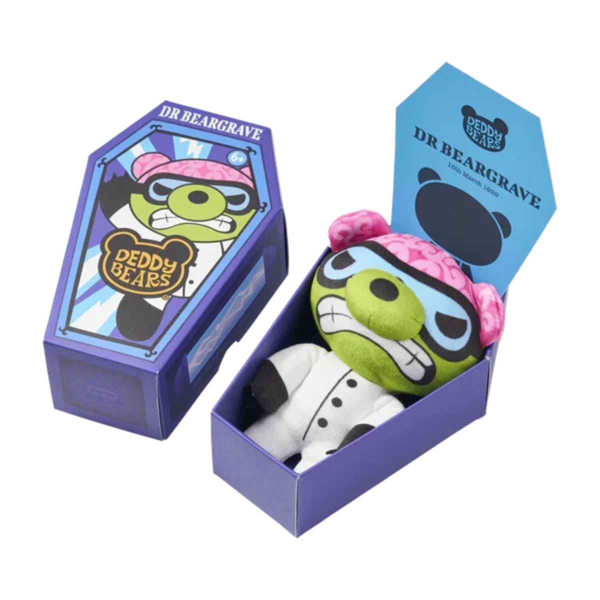 Deddy Bears Coffin 5" Inch Stuffed Animal Plush Toy Series 3, Dr Beargrave