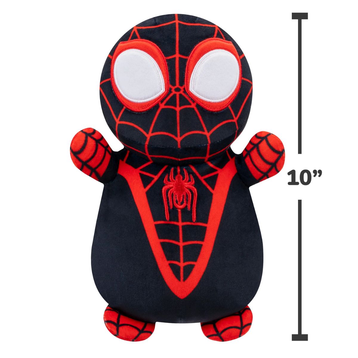 Squishmallows Hugmees Marvel Spidey and His Amazing Friends 10" inch Stuffed Toy, Miles Morales