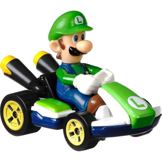 Mattel Hot Wheels Mario Kart Luigi Standard Kart Die-Cast Vehicle 1:64 Scale