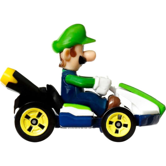 Mattel Hot Wheels Mario Kart Luigi Standard Kart Die-Cast Vehicle 1:64 Scale
