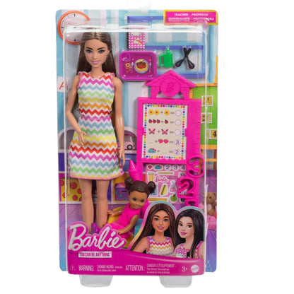 Barbie You Can Be Anything, Brunette Teacher Playset