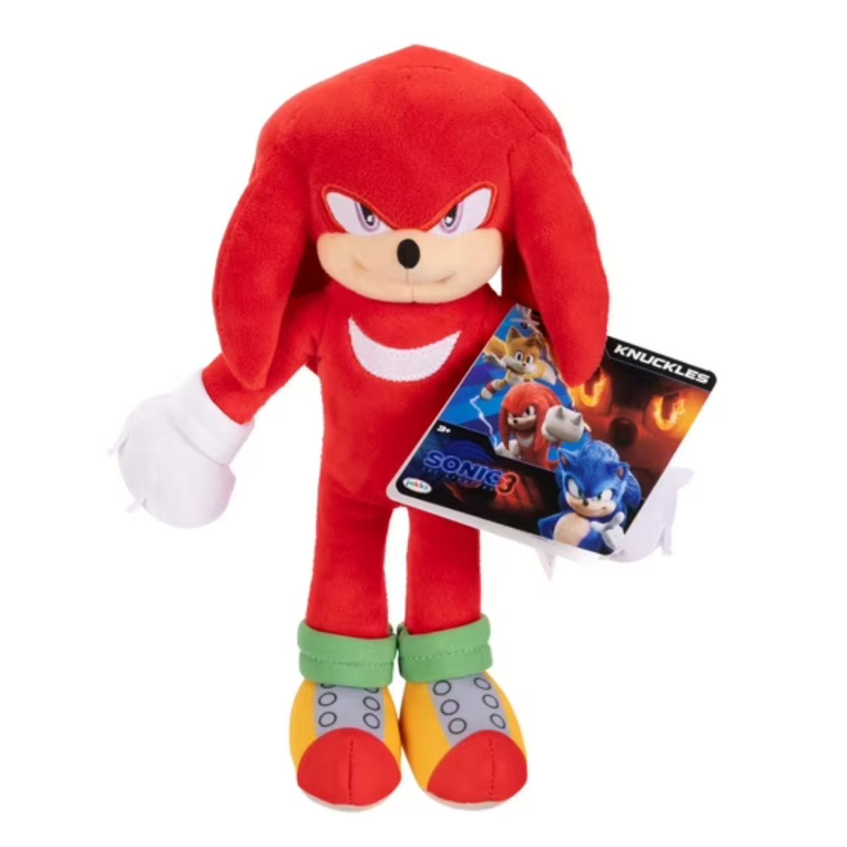 Jakks Pacific Sonic The Hedgehog 3 Movie Plush 9-Inch Collectible Toy, Knuckles