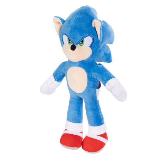 Jakks Pacific Sonic The Hedgehog 3 Movie Plush 9-Inch Collectible Toy, Sonic