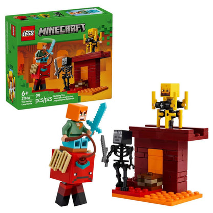LEGO® Minecraft Nether Lava Battle Building Kit 21266, 99 Pieces