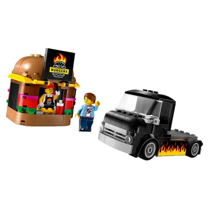 LEGO® City Burger Truck Toy Building Kit 60404, 194 Pieces