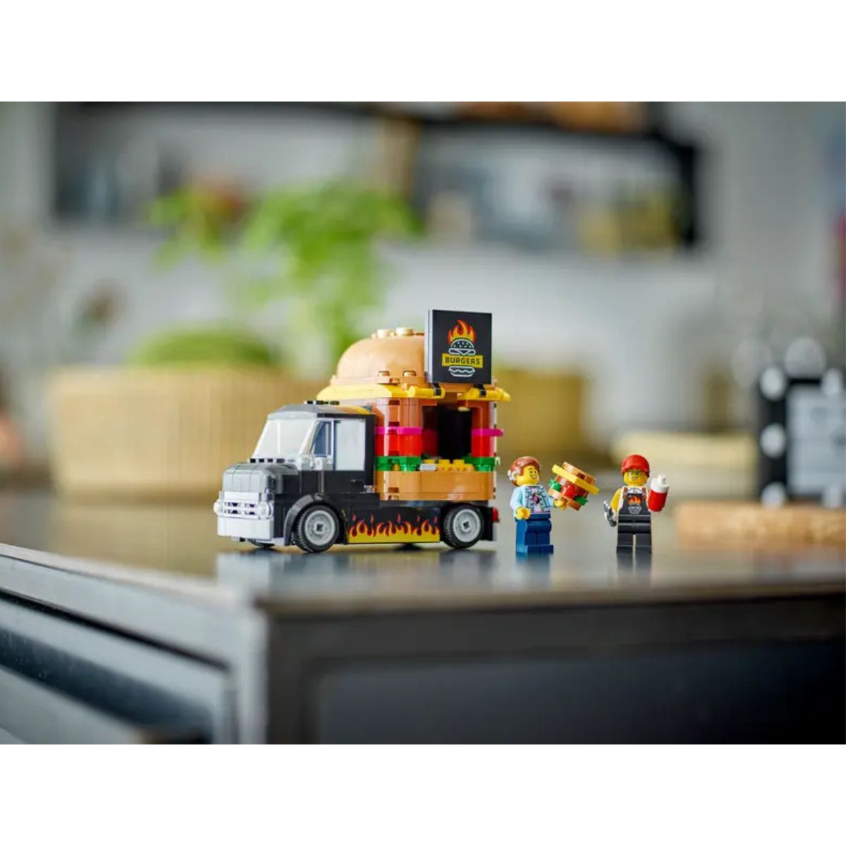 LEGO® City Burger Truck Toy Building Kit 60404, 194 Pieces