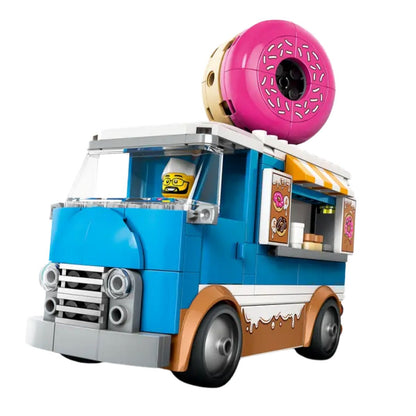 LEGO® City Donut Truck Toy Building Set 60452, 196 Pieces