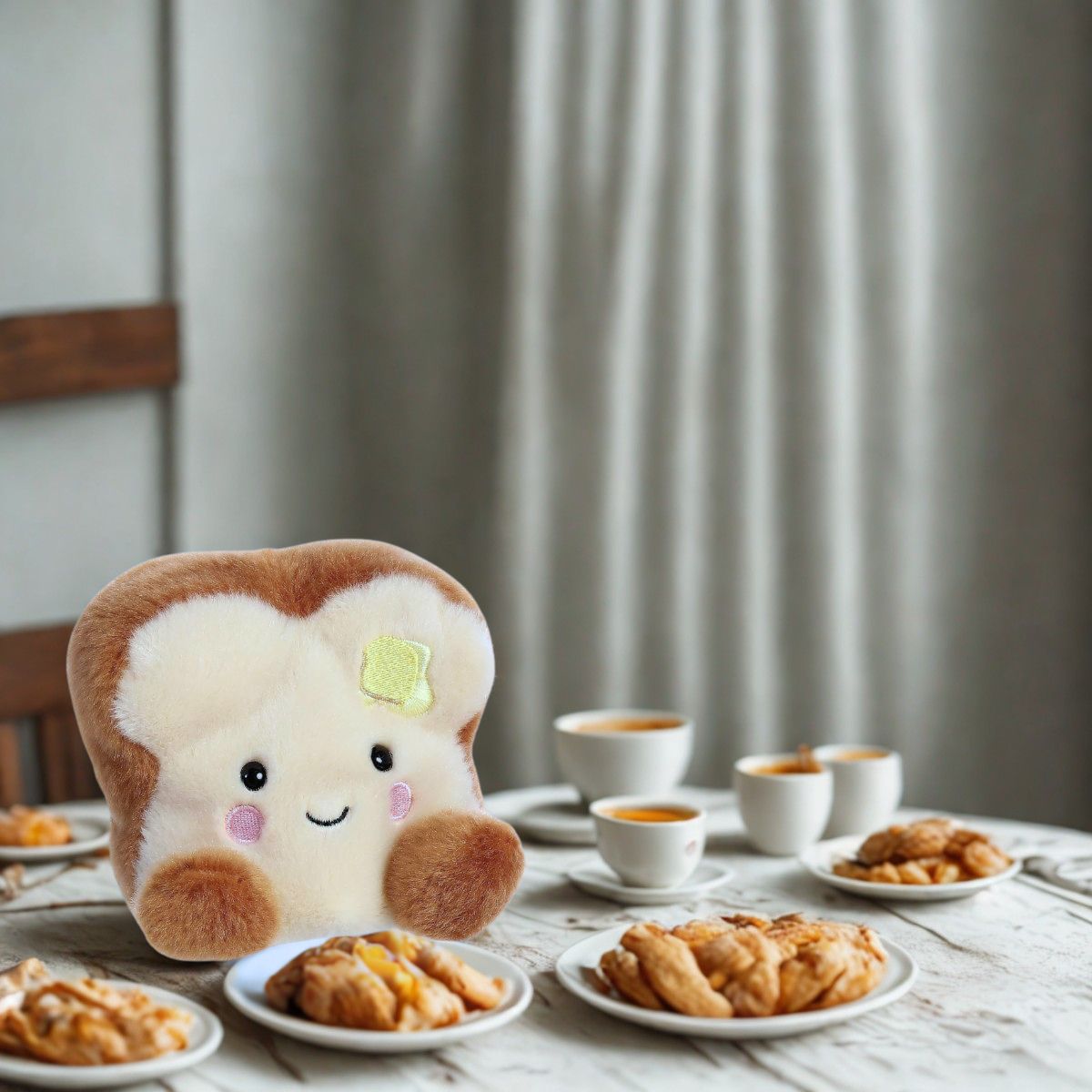 Aurora® Palm Pals™ Buttery Toast™ 5 Inch Stuffed Animal Toy #1-040 Cravings