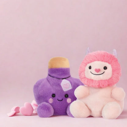 Aurora® Palm Pals™ Love Duo 5" Inch Plush Set, Susan Love Monster & Naya Love Potion