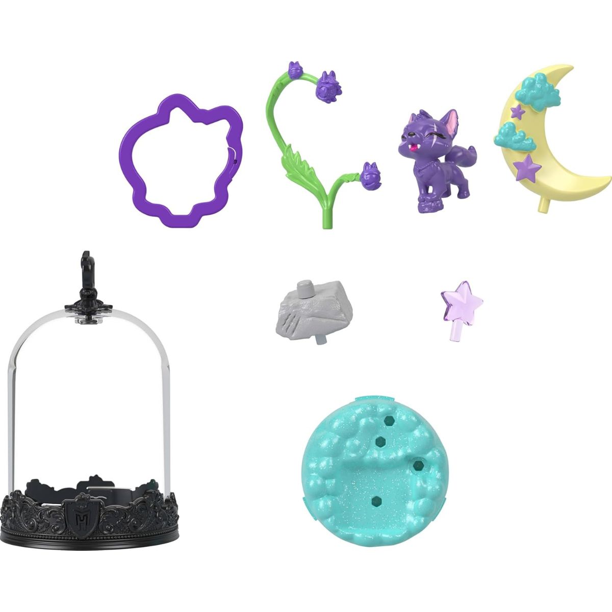 Monster High Pet Animal Terrarium On the Go Keychain, 1 Random Keychain