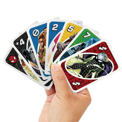 UNO The Amazing Spider-Man Standard Game with Special Web Swing Rule for 2 to 10 Players