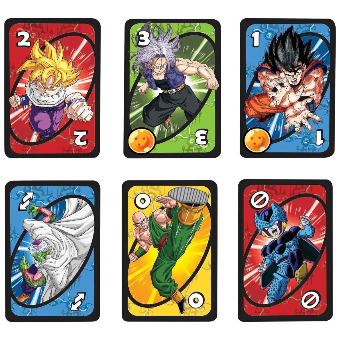 UNO Dragon Ball Z Standard Game with Special Wild Shenron's Wish Card for 2 to 10 Players