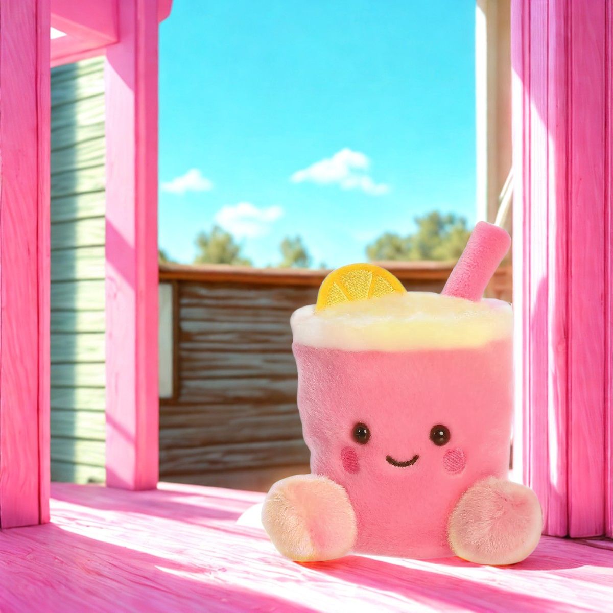 Aurora® Palm Pals™ Zelie Pink Lemonade™ 5 Inch Stuffed Animal Toy #1-556 Cravings