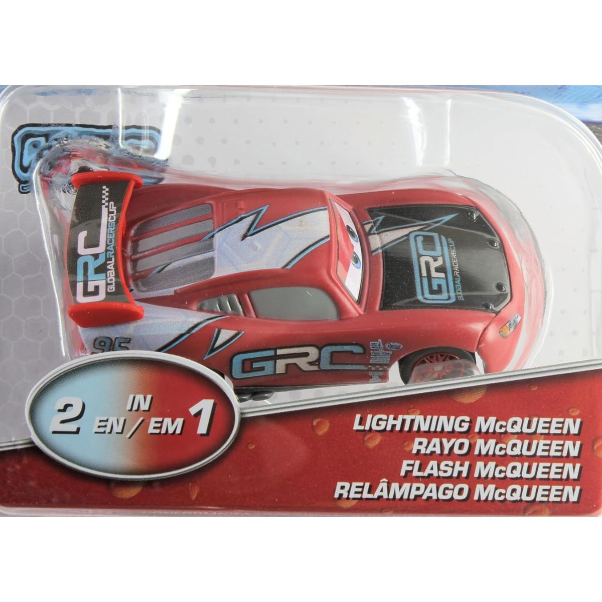 Disney Pixar Cars Color Changers GRC Lightning McQueen Toy Vehicle, 1:55 Scale