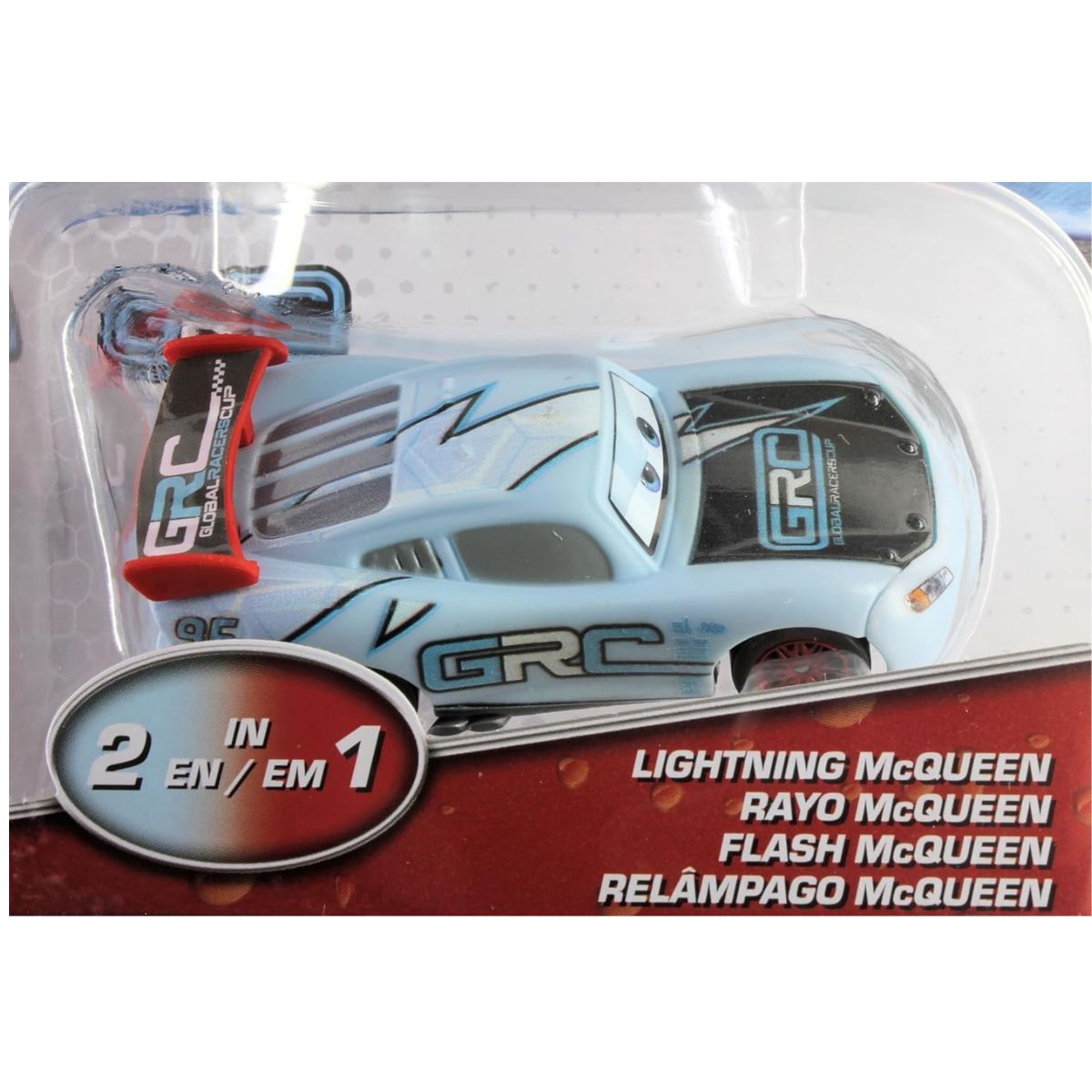 Disney Pixar Cars Color Changers GRC Lightning McQueen Toy Vehicle, 1:55 Scale