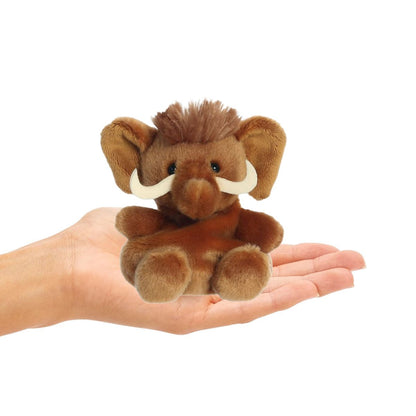 Aurora® Palm Pals™ Pre-Historic Duo 5" Inch Plush Set, Mo Woolly Mammoth & Ash Saber Tooth Tiger