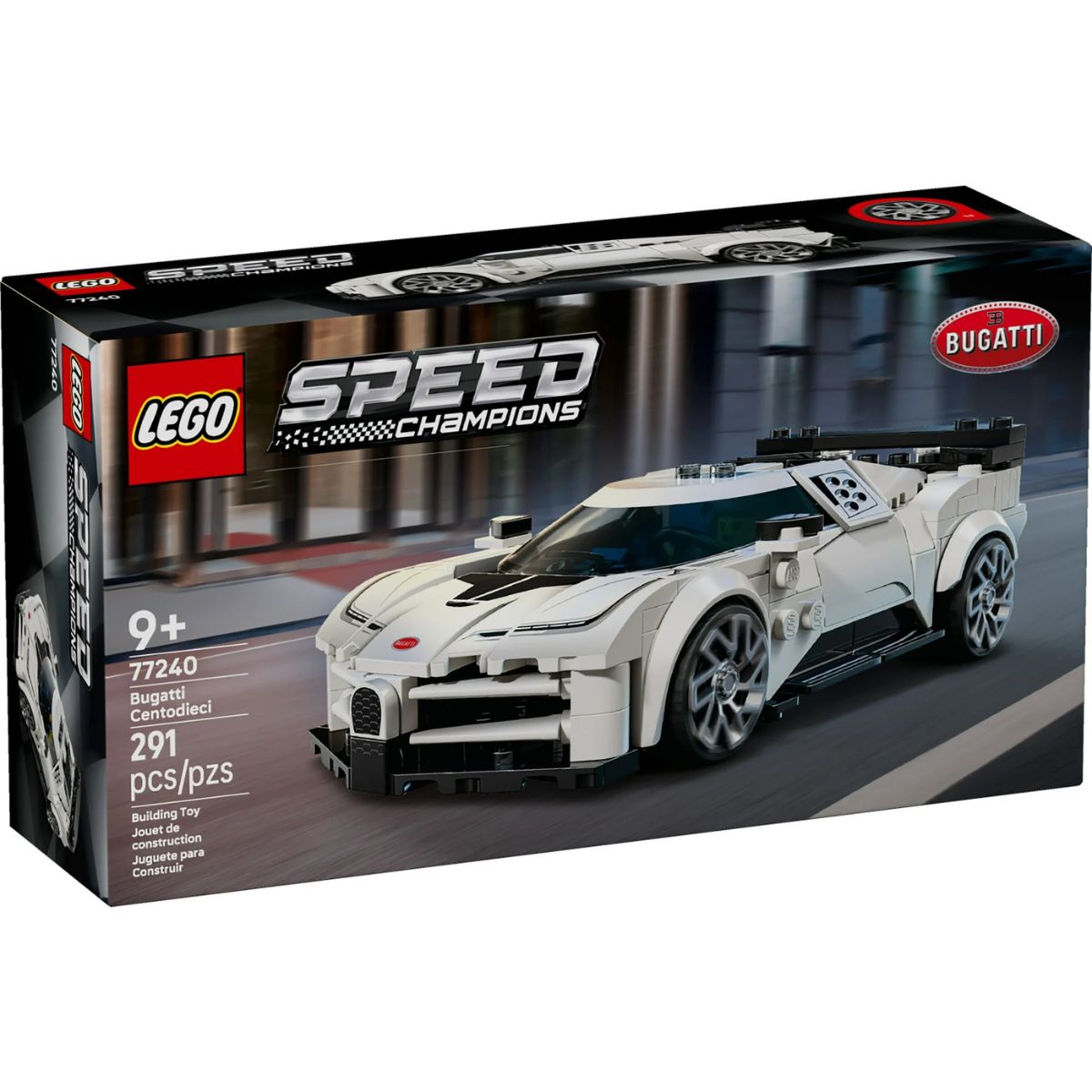 LEGO® Speed Champions Bugatti Centodieci Hyper Sports Car Building Kit 77240, 291 Pieces