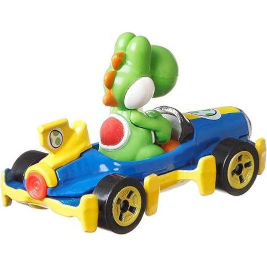 Hot Wheels Mario Kart 1:64 Die-Cast Yoshi Mach 8 Vehicle Car