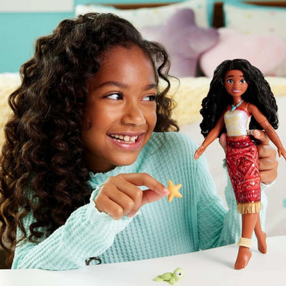 Disney Moana 2 Swimming Tautai Moana Color Changing Fashion Doll with 2 Accessories