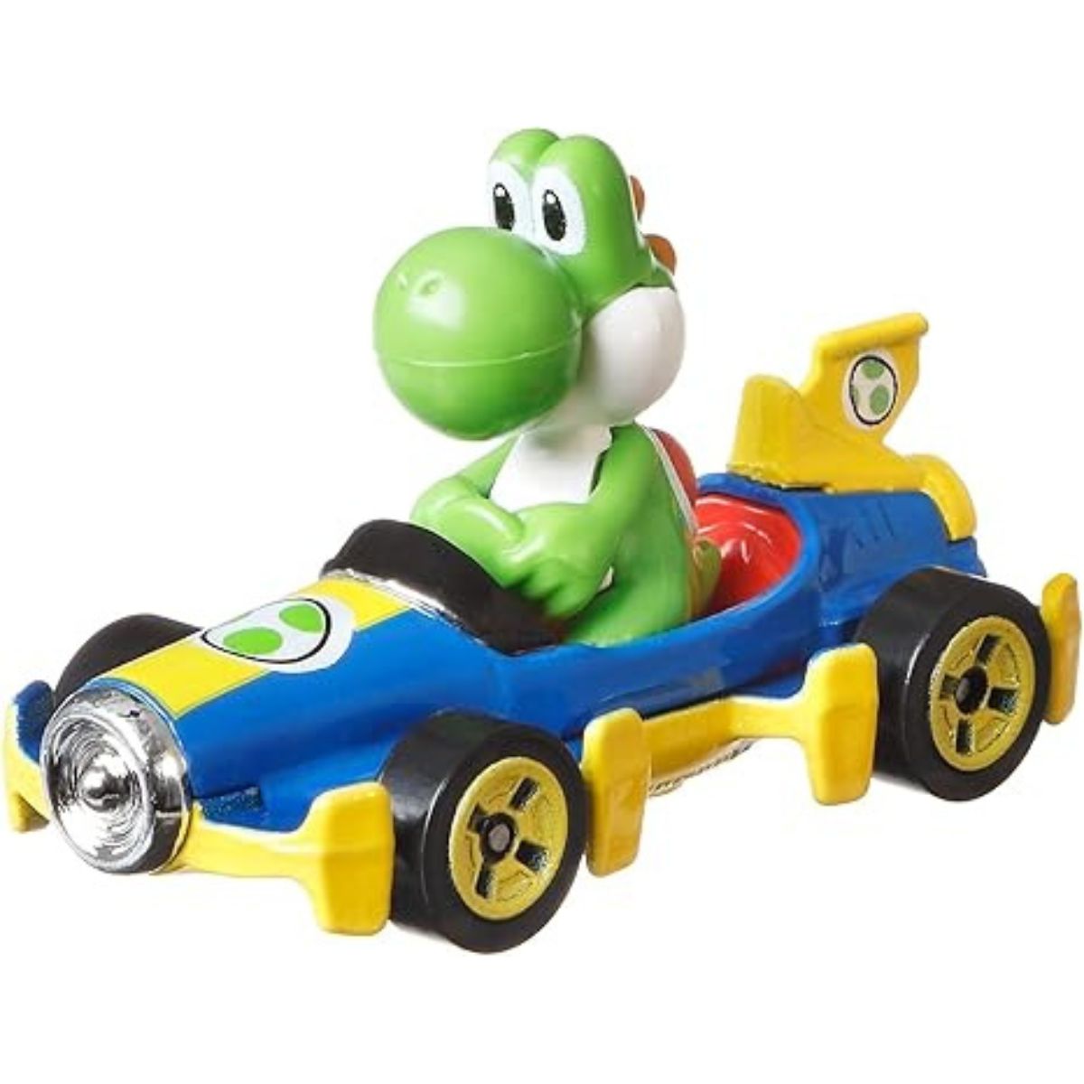 Hot Wheels Mario Kart 1:64 Die-Cast Yoshi Mach 8 Vehicle Car